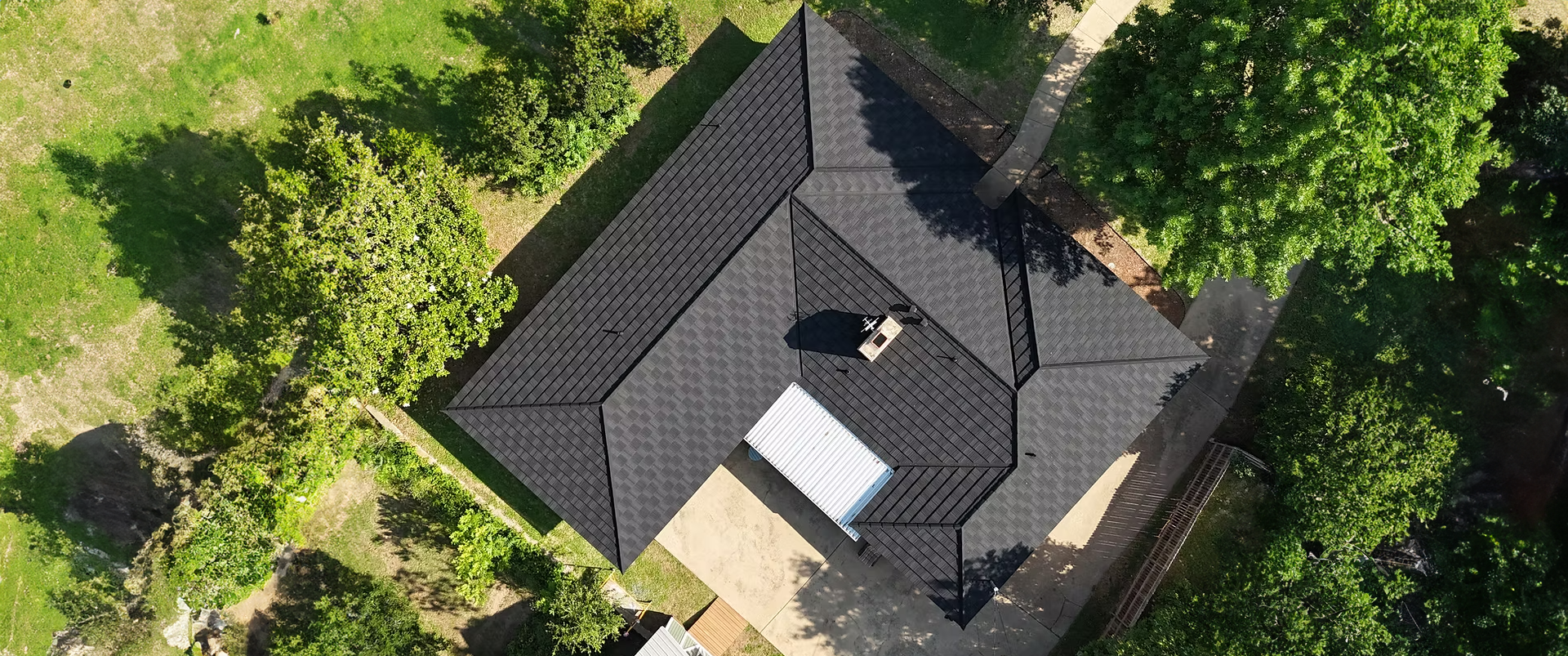 Residential roofing installation on a Dallas-Fort Worth home